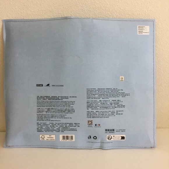 Pop MART Labubu the Monsters Fall in Wild Denim Tote Bag/Apron NEW & SEALED  T - Picture 11 of 14